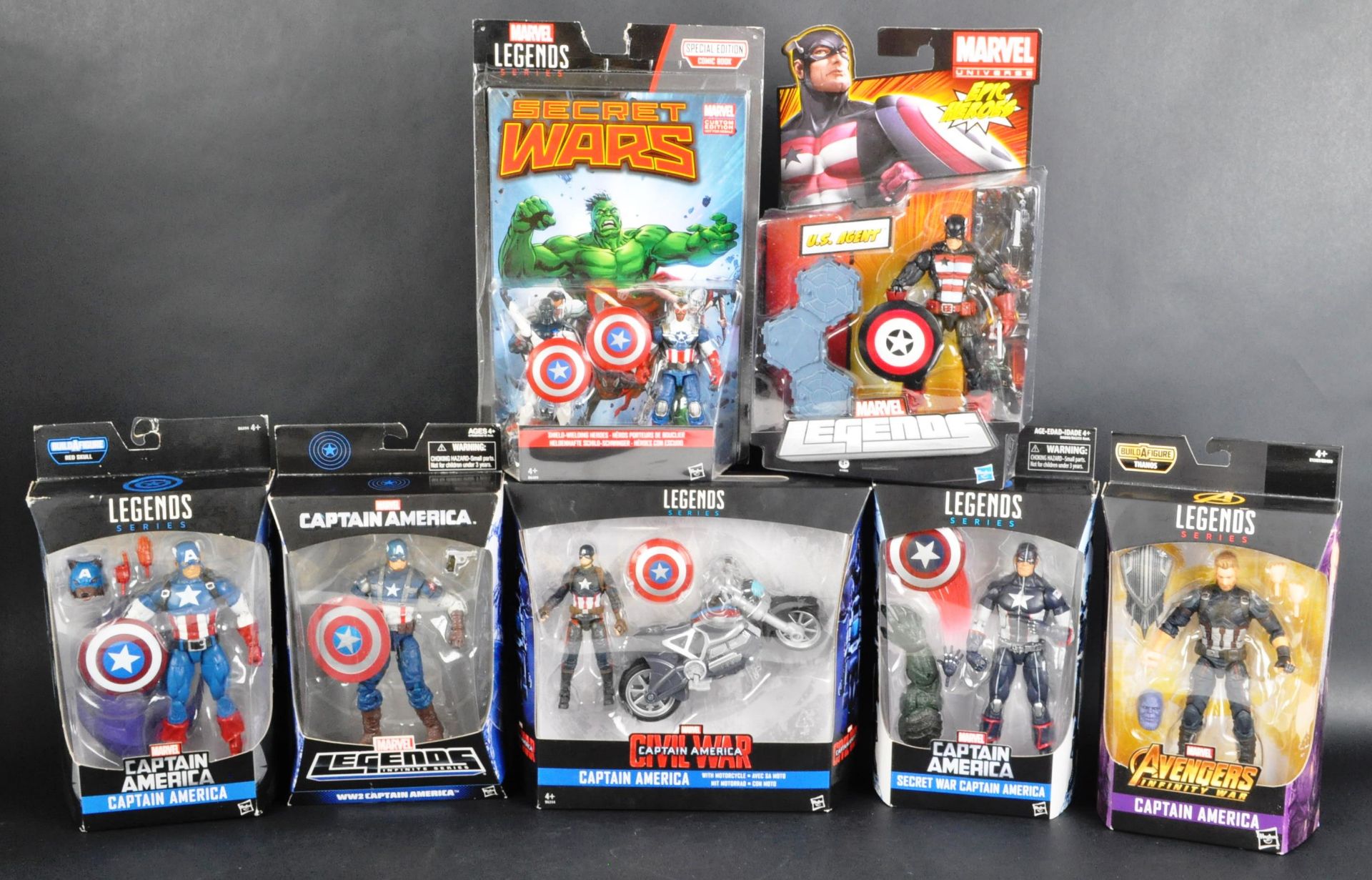 COLLECTION OF ASSORTED HASBRO CAPTAIN AMERICA ACTION FIGURES