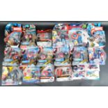 LARGE COLLECTION OF CAPTAIN AMERICA CARDED ACTION FIGURES