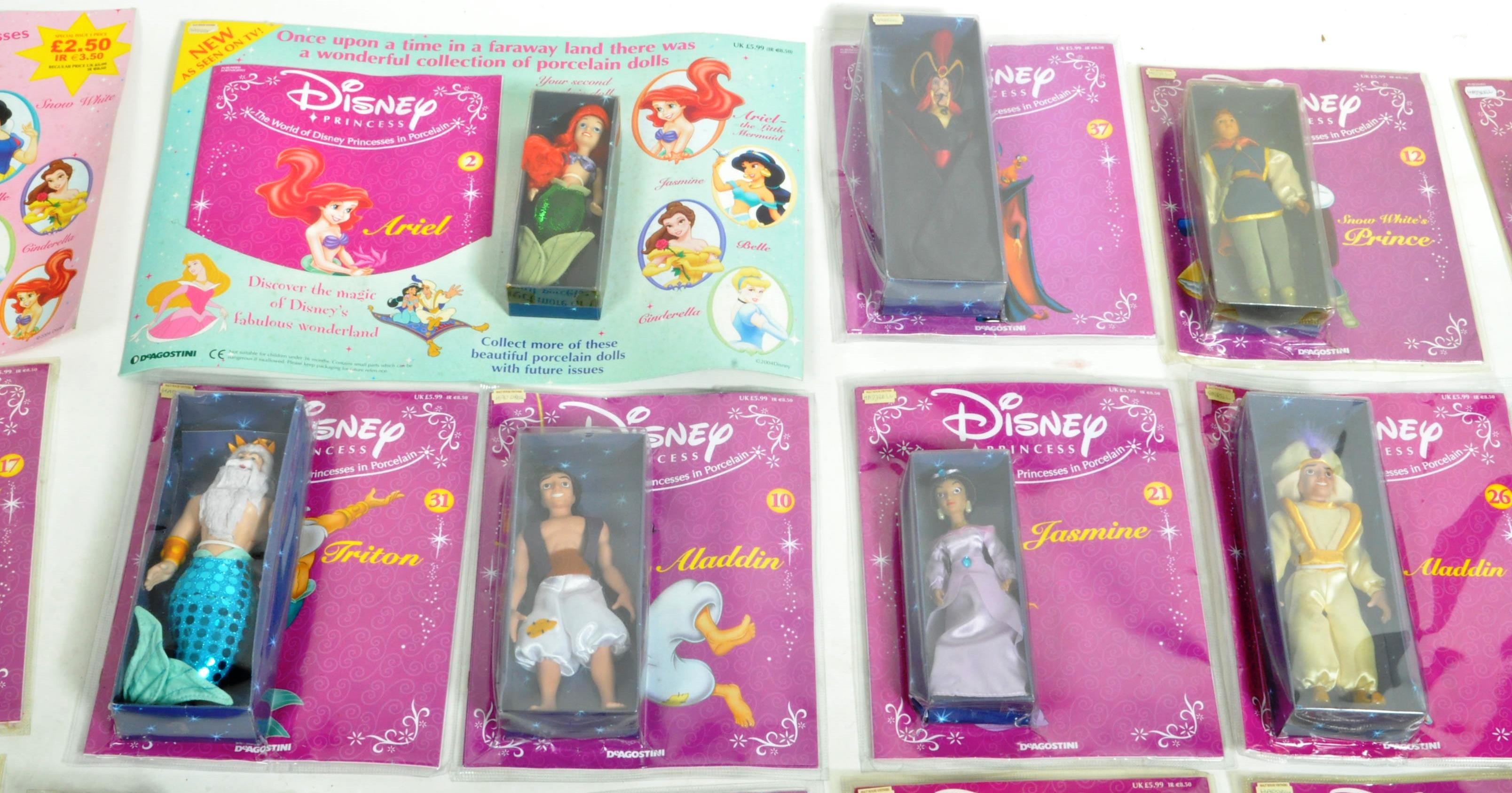 COLLECTION OF X25 DEAGOSTINI DISNEY PRINCESS PORCELAIN DOLLS - Image 3 of 7