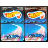 TWO VINTAGE HOTWHEELS CARDED DIECAST MODEL CARS