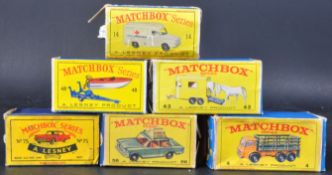 COLLECTION OF X6 ORIGINAL VINTAGE MATCHBOX LESNEY DIECAST MODELS