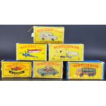 COLLECTION OF X6 ORIGINAL VINTAGE MATCHBOX LESNEY DIECAST MODELS