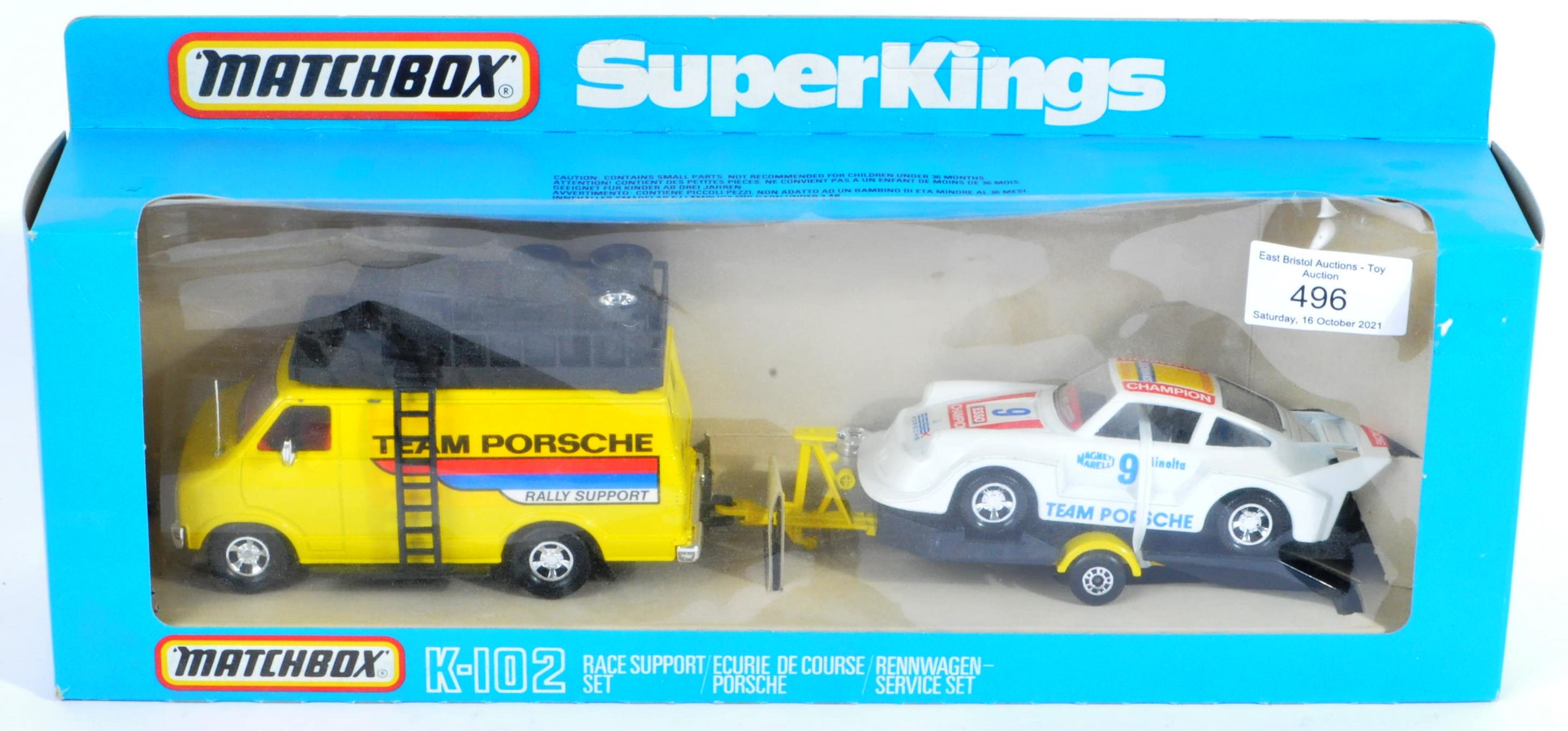 ORIGINAL VINTAGE MATCHBOX SUPERKINGS K102 RACE SUPPORT SET - Image 2 of 5