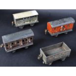 MARKLIN / A. W. GANAGE LTD - COLLECTION OF 0 GAUGE TINPLATE ROLLING STOCK