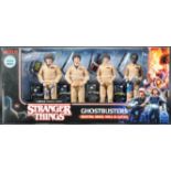 GHOSTBUSTERS - STRANGER THINGS - AUTOGRAPHED ACTION FIGURE SET