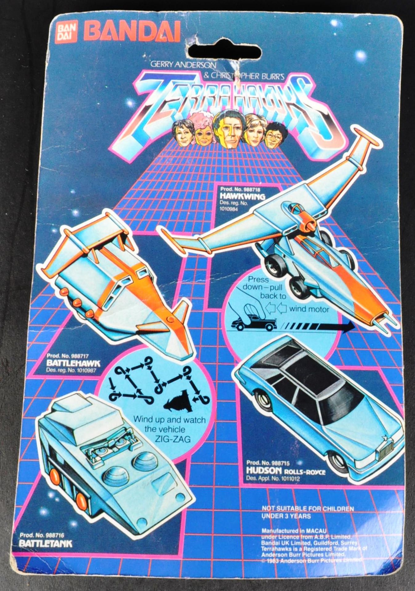 ORIGINAL VINTAGE BANDAI MADE TERRAHAWKS HUDSON ROLLS ROYCE - Image 5 of 5