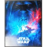 STAR WARS - THE RISE OF SKYWALKER - MULTI SIGNED 11X14" PHOTOGRAPH