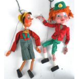 PELHAM PUPPETS - EARLY SS PINOCCHIO & TORCHY THE BATTERY BOY
