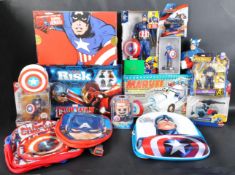 LARGE COLLECTION OF ASSORTED CAPTAIN AMERICA ACTION FIGURES