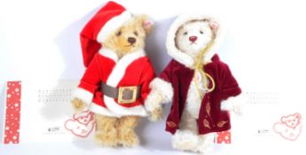 TWO ORIGINAL GERMAN STEIFF CHRISTMAS TEDDY BEARS