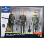 DOCTOR WHO - JOHN LEVENE & RICHARD FRANKLIN - SIGNED ACTION FIGURES