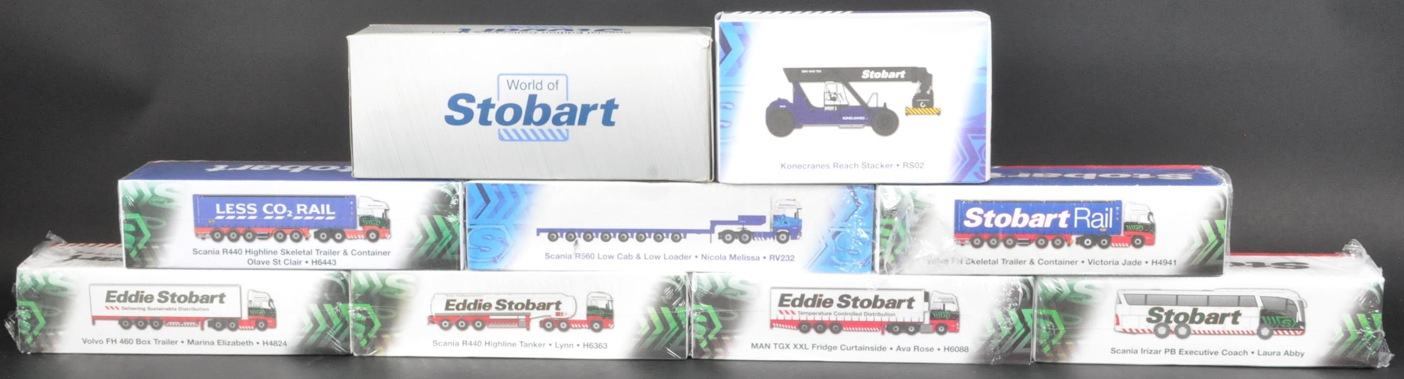 COLLECTION OF ATLAS EDITIONS EDDIE STOBART DIECAST MODELS