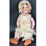 EARLY 20TH CENTURY GERMAN BISQUE HEADED DOLL