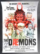 DOCTOR WHO - THE DAEMONS - MULTI-SIGNED POSTER