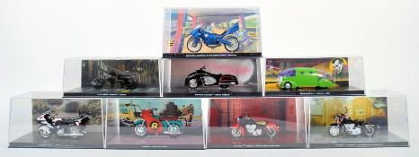 COLLECTION OF X8 BATMAN AUTOMOBILE COLLECTION DIECAST MODELS