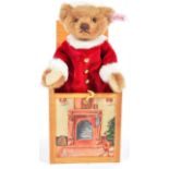 ORIGINAL GERMAN STEIFF CHRISTMAS ' JACK IN A BOX ' TEDDY BEAR