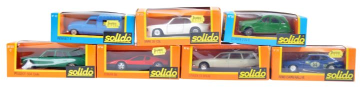 COLLECTION OF ORIGINAL VINTAGE SOLIDO DIECAST MODEL CARS