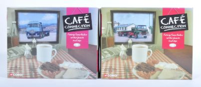 TWO ORIGINAL CORGI CAFE CONNECTION BOXED DIECAST MODELS