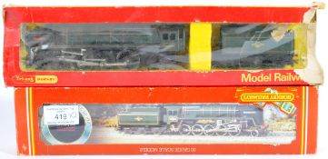 TWO ORIGINAL HORNBY 00 GAUGE MODEL RAILWAY TRAINSET LOCOMOTIVES