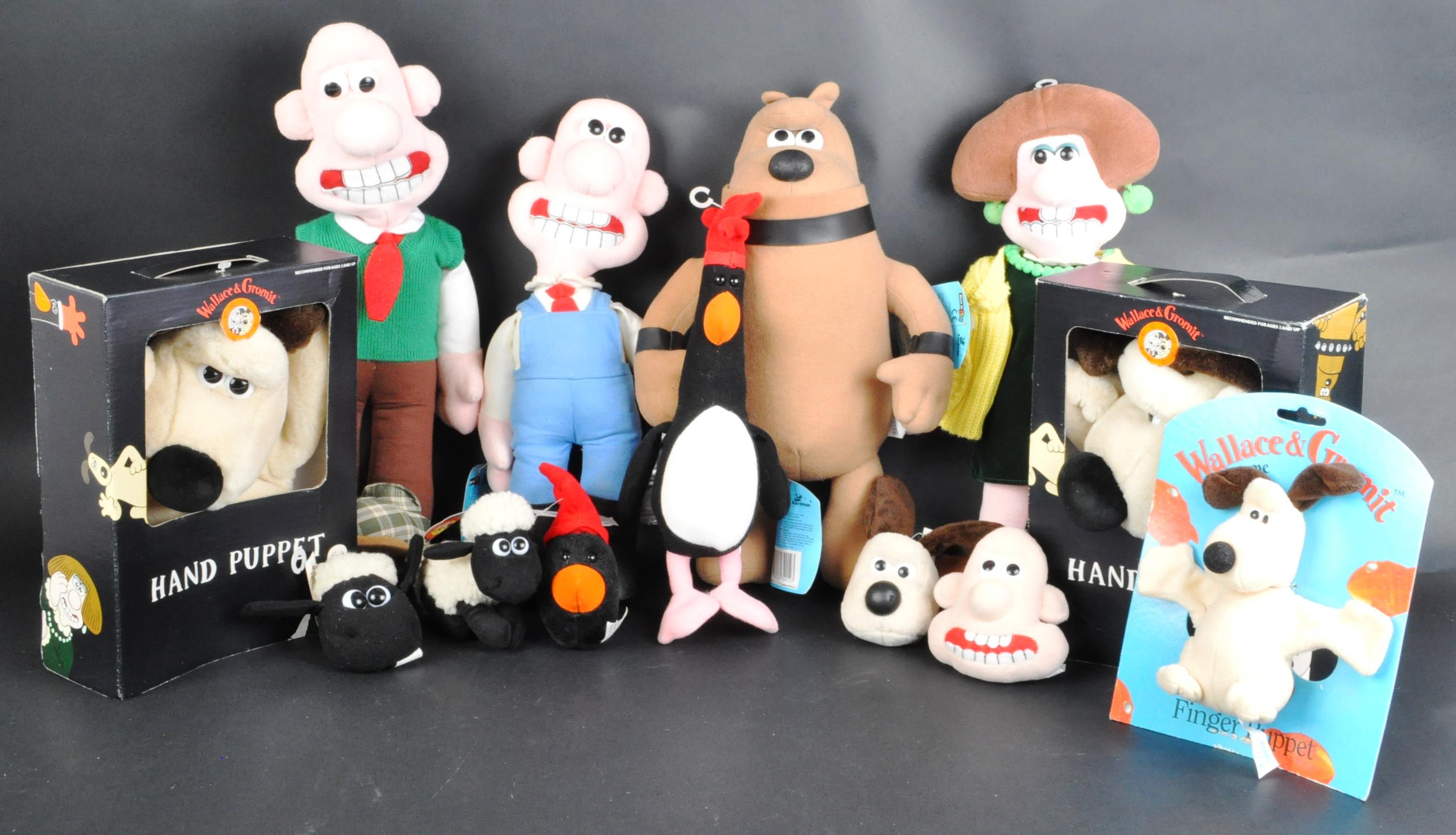 WALLACE & GROMIT - AARDMAN ANIMATIONS VINTAGE STUFFED TOYS