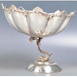 SILVER MALTESE DOLPHIN TAZZA BOWL