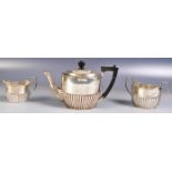 VICTORIAN HALLMARKED SILVER THREE PIECE TEA SET