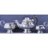 EDWARDIAN CENTURY HALLMARKED SILVER TEA SET