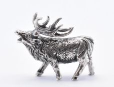 SILVER STAG FIGURINE