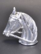 VINTAGE STYLE SILVER PLATED HORSE HEAD VESTA CASE