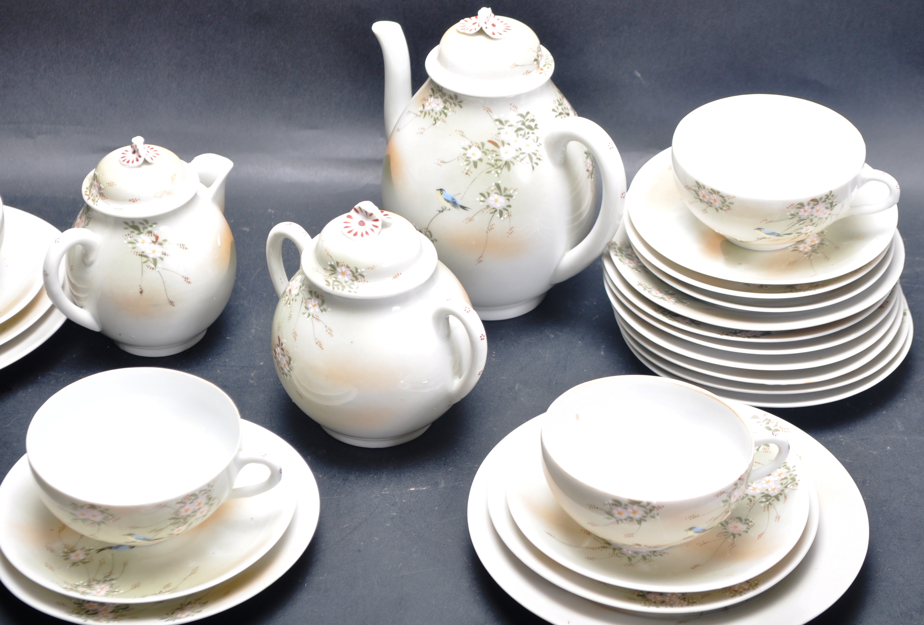 MID 20TH CENTURY FINE CHINA JAPANESE ORIENTAL TEA SERVICE - Image 4 of 6