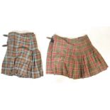 TWO VINTAGE 20TH CENTURY KILTS