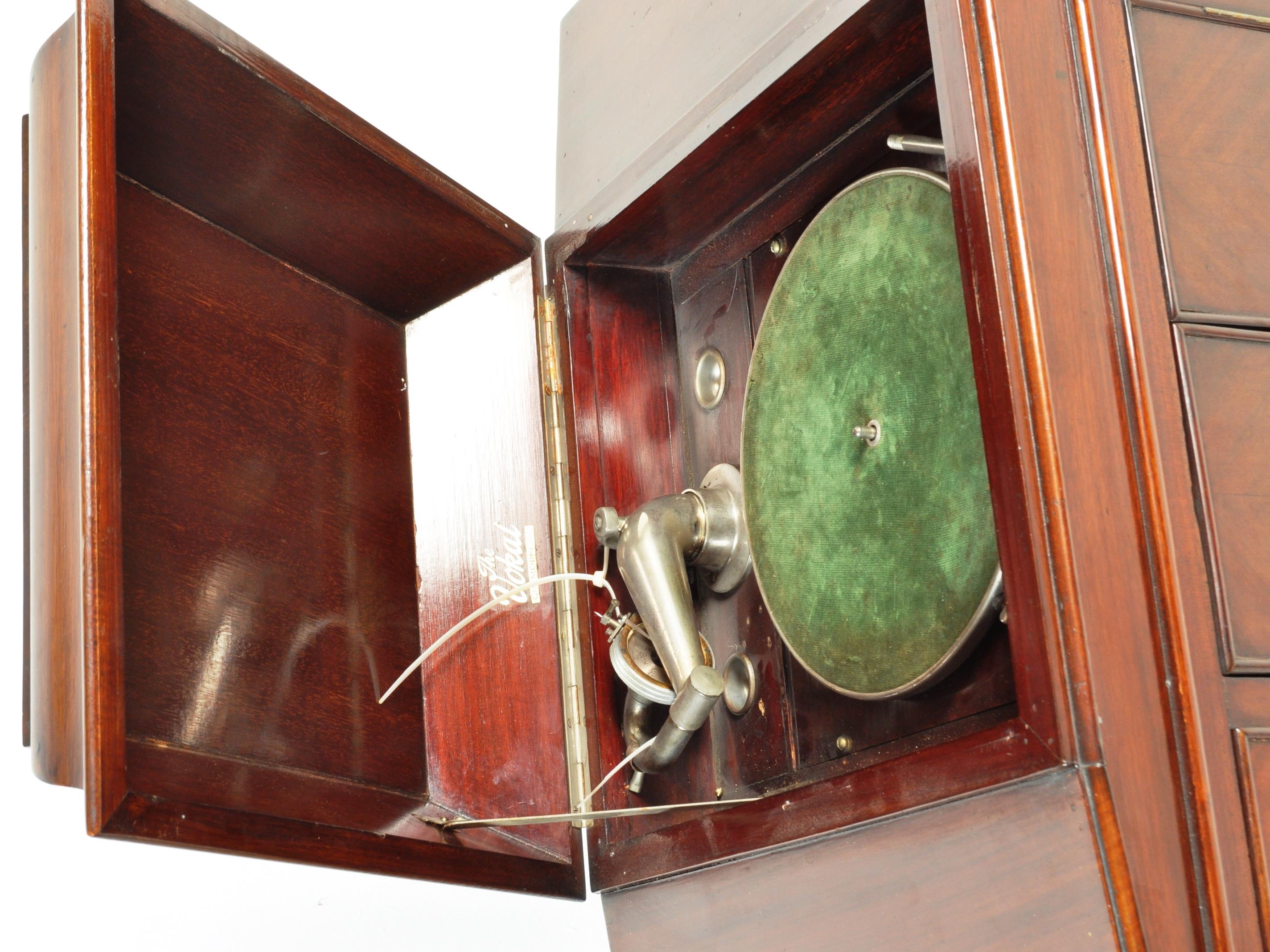 1940S MAHOGANY CASED VOKAL WIND UP GRAMOPHONE - Image 7 of 9