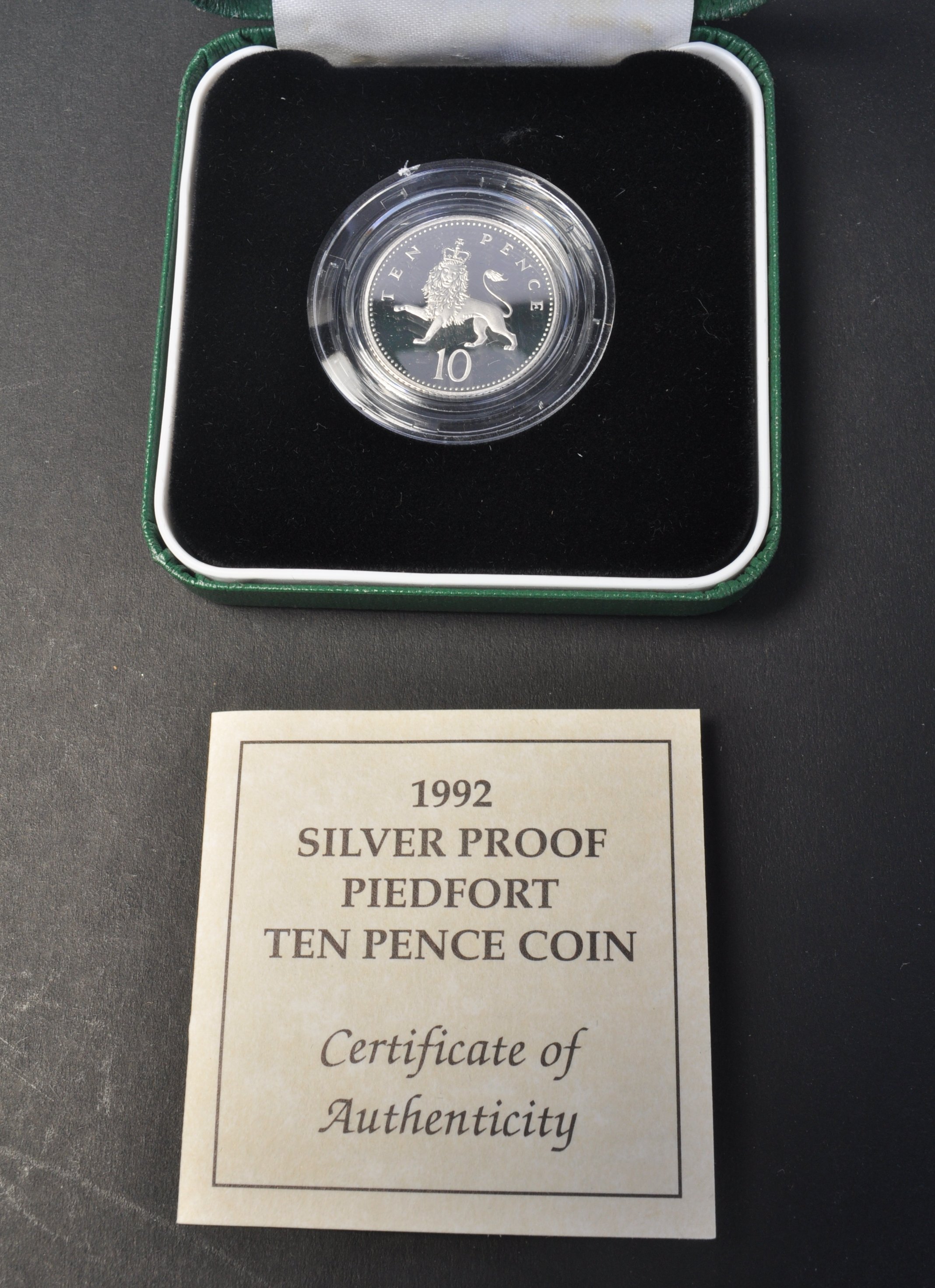 COLLECTION OF THREE SILVER PROOF PIEDFORT COINS