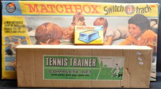 1970’S MATCHBOX - SWITCH A TRACK GAME AND TENNIS TRAINER GAME