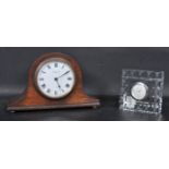 20TH CENTURY CIRCA 1940S OAK NAPOLEONS MANTEL CLOCK