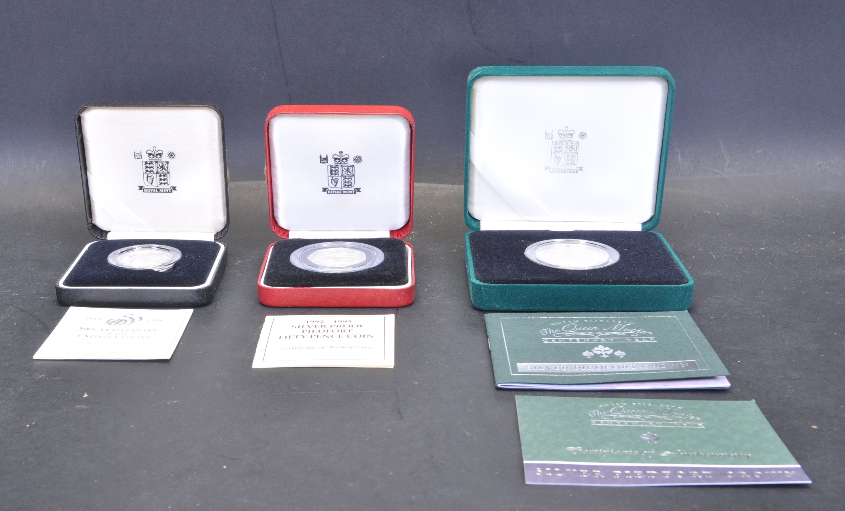 COLLECITON OF SILVER PROOF PIEDFORT COINS