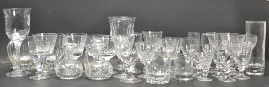 COLLECTION OF 1980'S CUT GLASS WARE