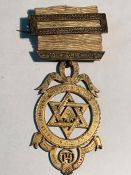 COLLECTION OF MASONIC MEDALS WITH RIBBONS