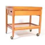 RETRO VINTAGE 1960S TEAK WOOD DRINKS / COCKTAIL TROLLEY