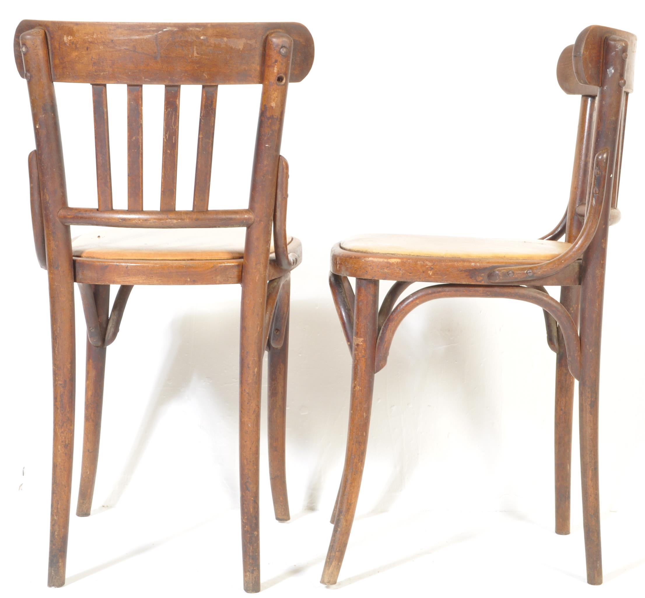 MICHAEL THONET FOR LIGNA - SET OF SIX BENTWOOD BISTRO CHAIRS - Image 7 of 7