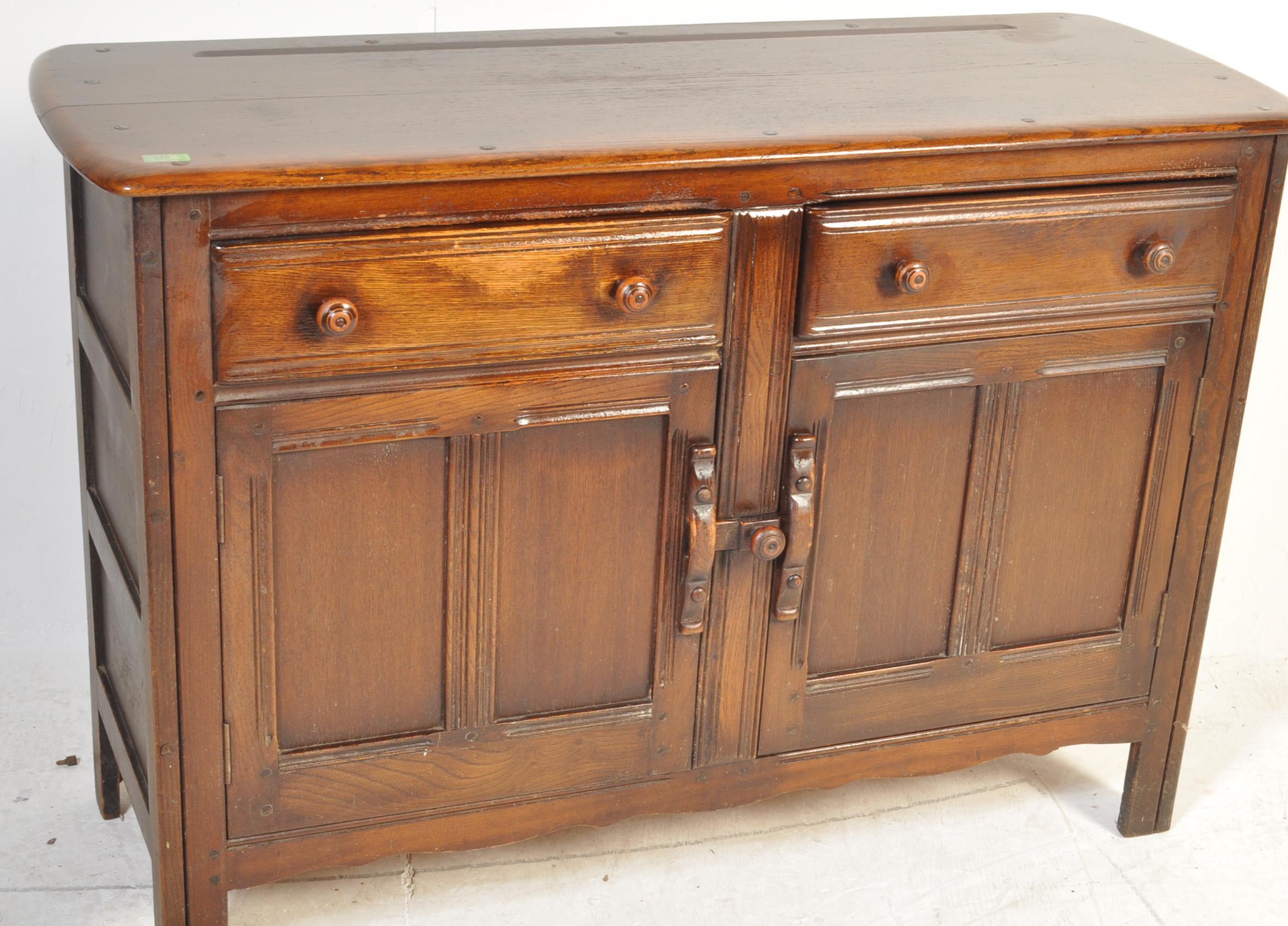 MID 20TH CENTURY ERCOL OLD COLONIAL SIDEBOARD CREDENZA - Image 2 of 7