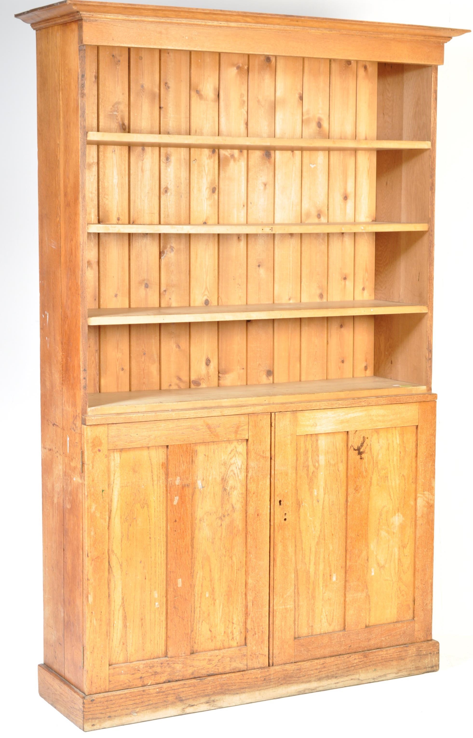 RETRO VINTAGE 1960'S OAK SCHOOL BOOKCASE