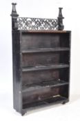 VICTORIAN EBONISED AESTHETIC MOVEMENT BOOKCASE