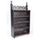 VICTORIAN EBONISED AESTHETIC MOVEMENT BOOKCASE