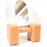 1930’S ART DECO DRESSING TBALE AND STOOL.