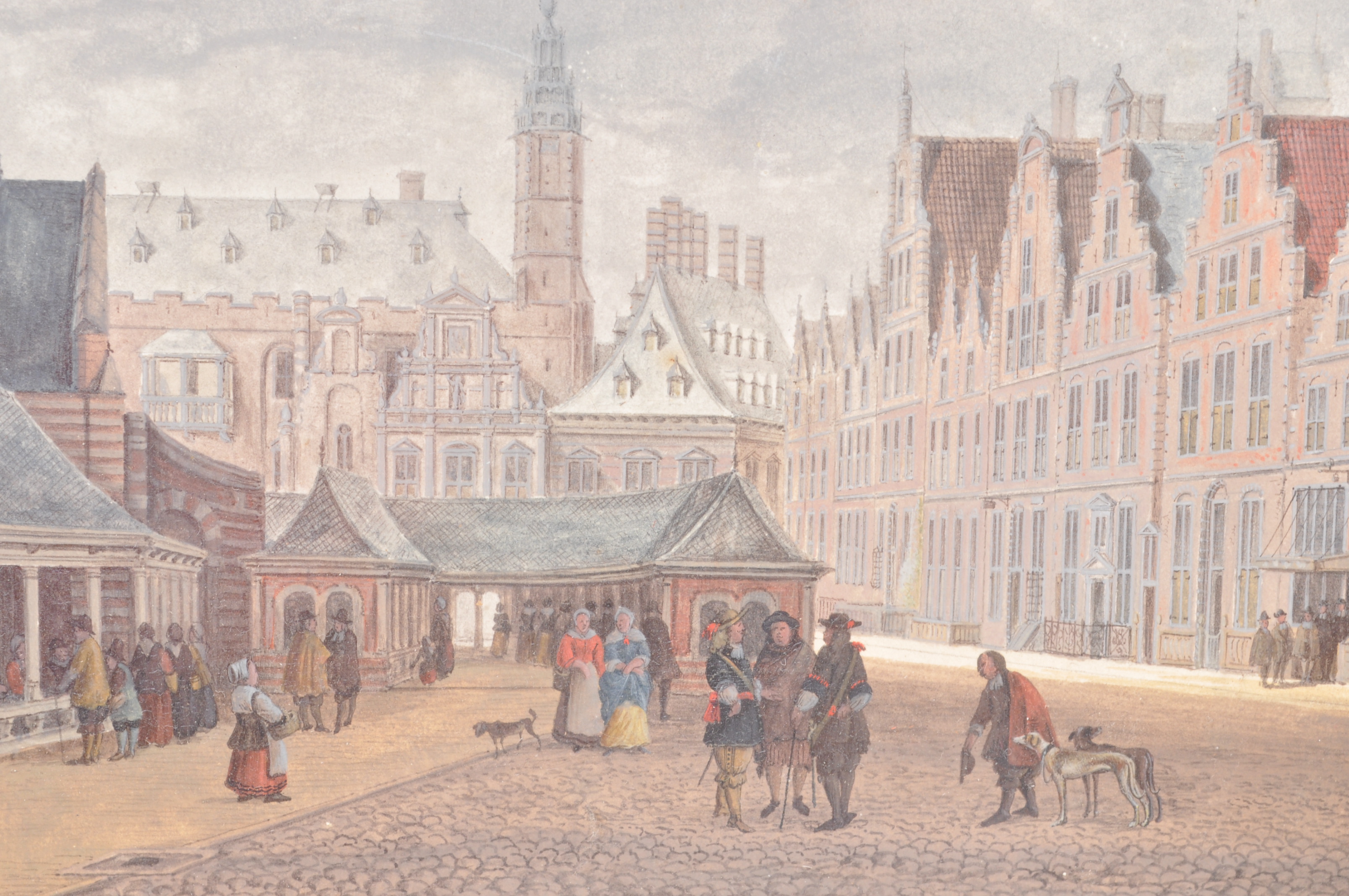 After Gerrit Adriaensz. Berckheyde - The Fish Market and the Grote Kerk at Haarlem, 1675 - 1680. - Image 4 of 5