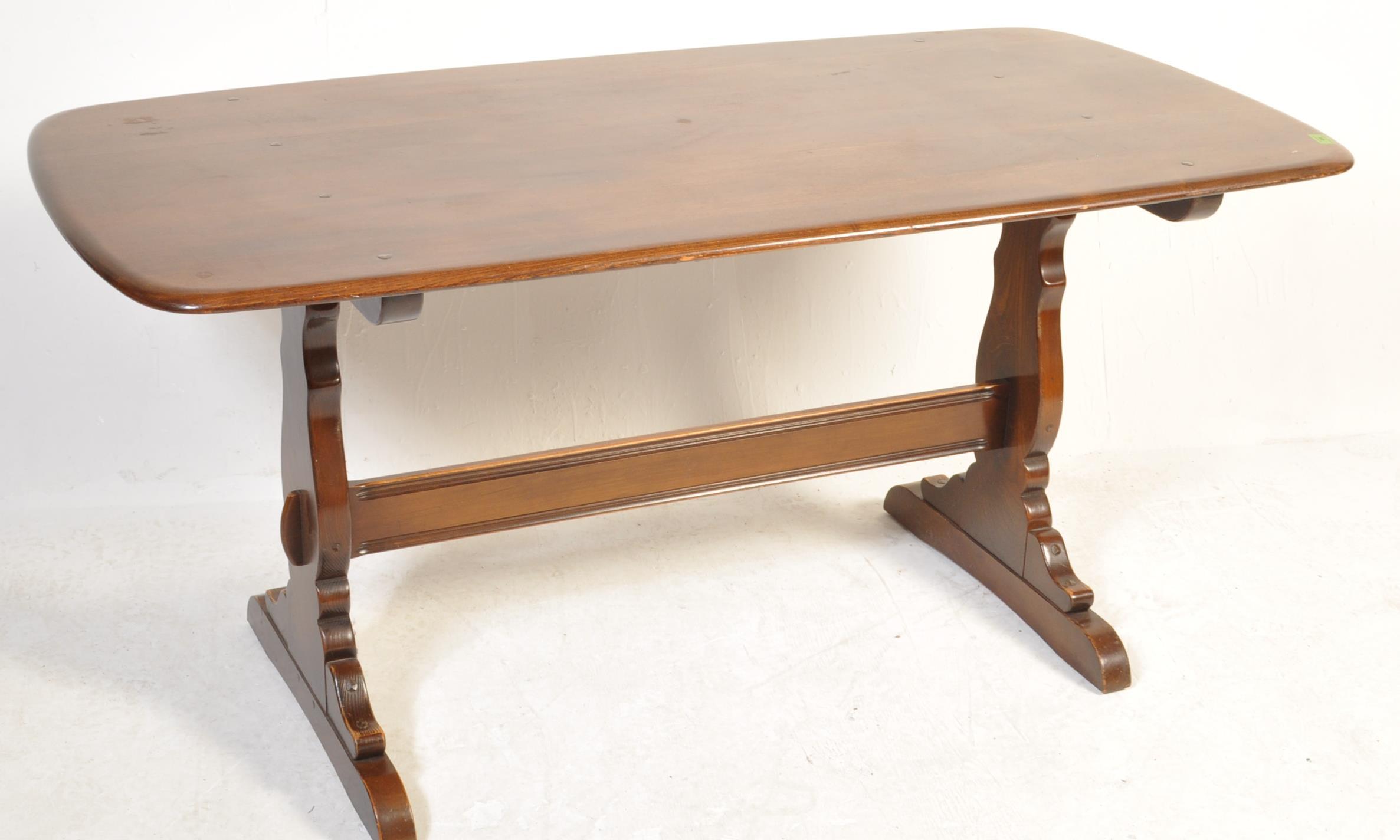 VINTAGE RETRO ERCOL OLD COLONIAL DINING TABLE - Image 2 of 4