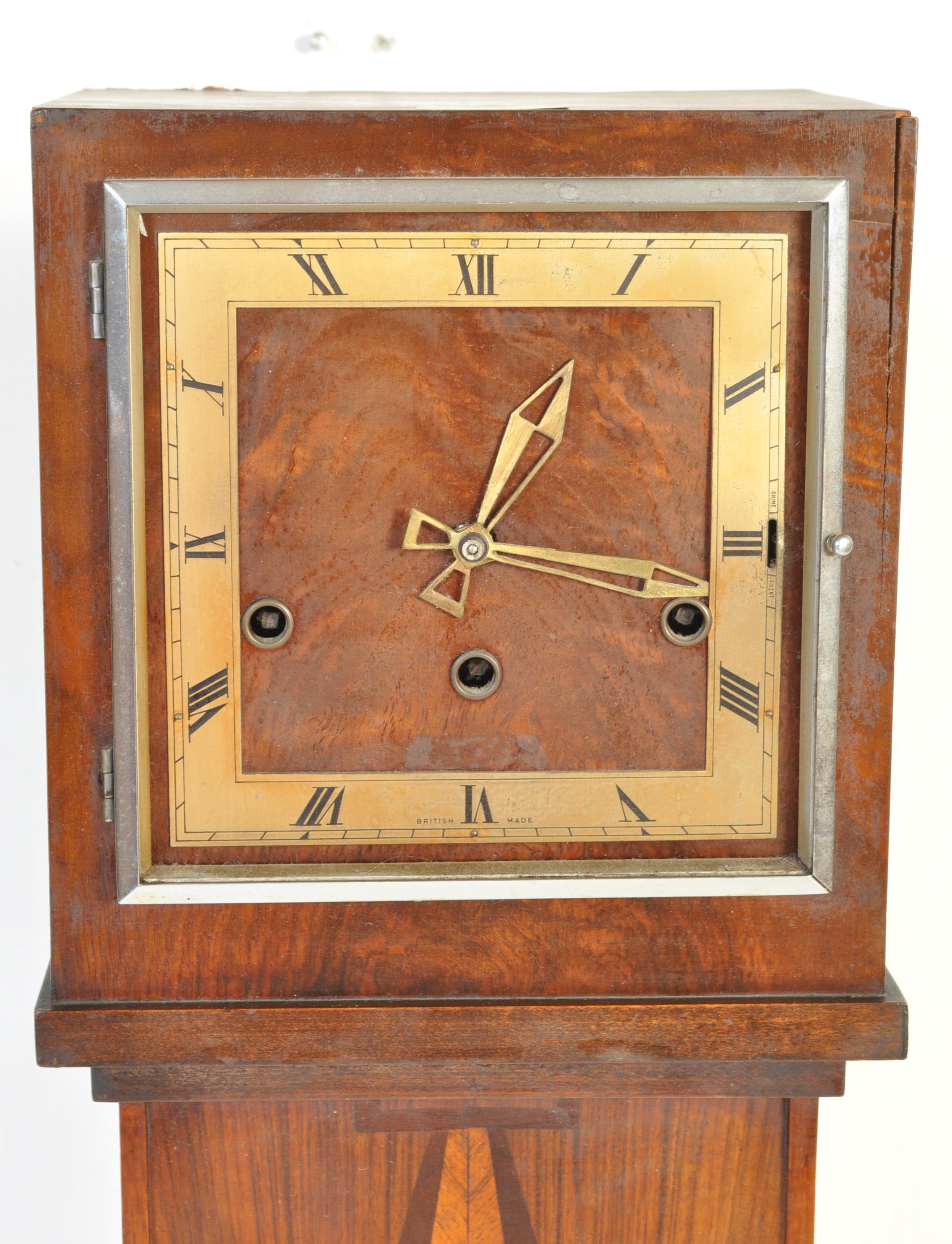 ART DECO GRANDDAUGHTER OAK CASED CLOCK - Image 2 of 8