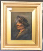 19TH CENTURY VICTORIAN OIL PORTRAIT PAINTING STUDY