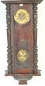 EARLY 20TH CENTURY MAHOGANY CASE VIENNA REGULATOR CLOCK